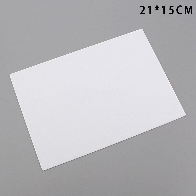 Write Pads Soft silicone Writing Pad Non-Slip Solid Color Writing Mat School Supplies KQS8: White