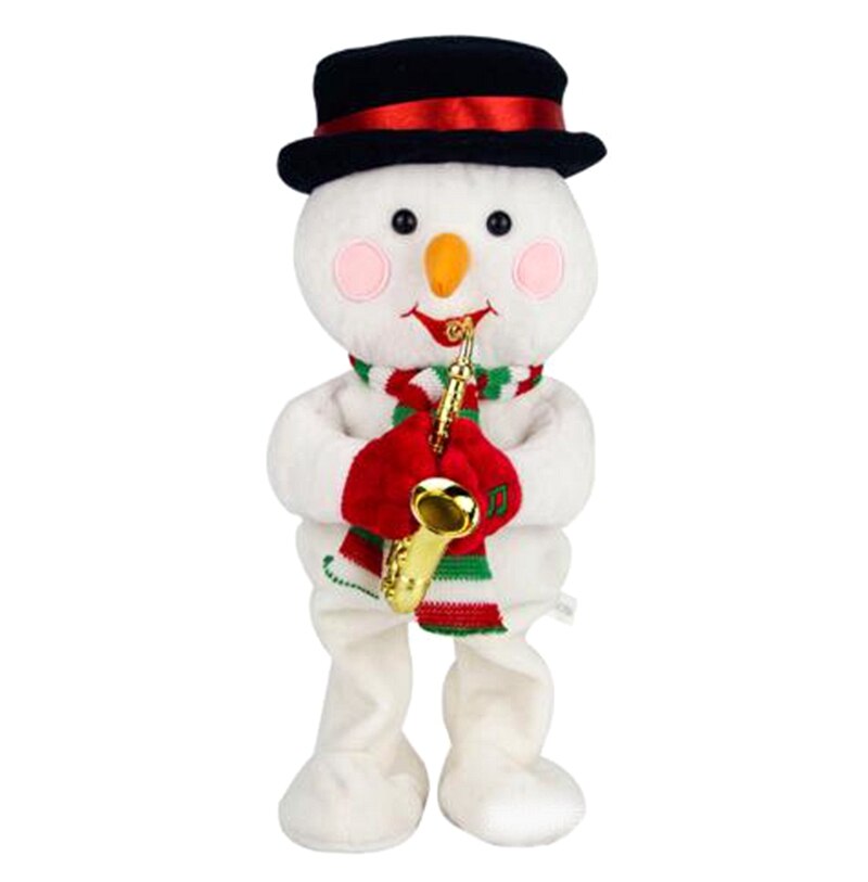 de noël pour enfants, poupée électrique Twerk, chapeau de noël, cerf, bonhomme de neige, musique dansante, jouets de décoration