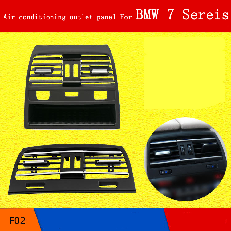 For BMW 7 Sereis F02 Rear Air conditioning outlet panel Console Fresh Air Outlet Vent Grille Cover Auto Accessories