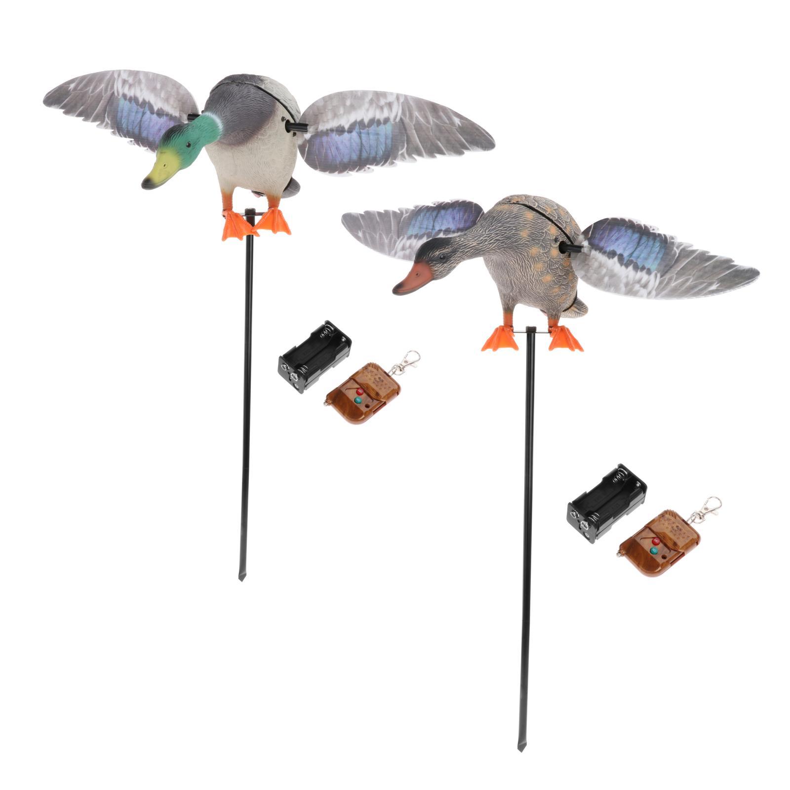 Mallard Drake Decoys Realistic Wing Motion Duck Decoy Outdoor Garden Decor