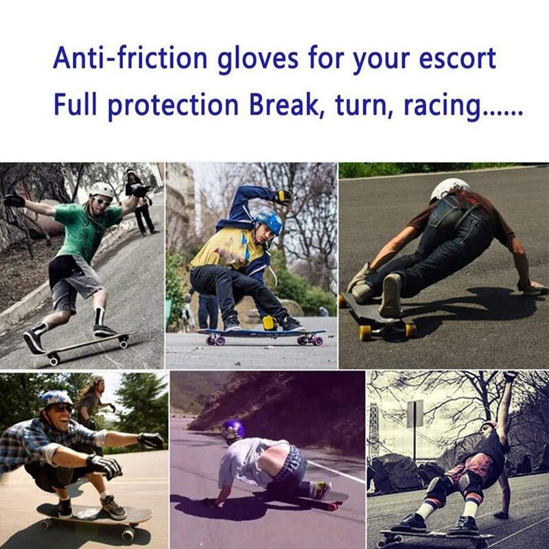 Diy longboard slide handschoenen skateboard handschoenen schuimbeschermer downhill longboard skate handschoenen met slider puck