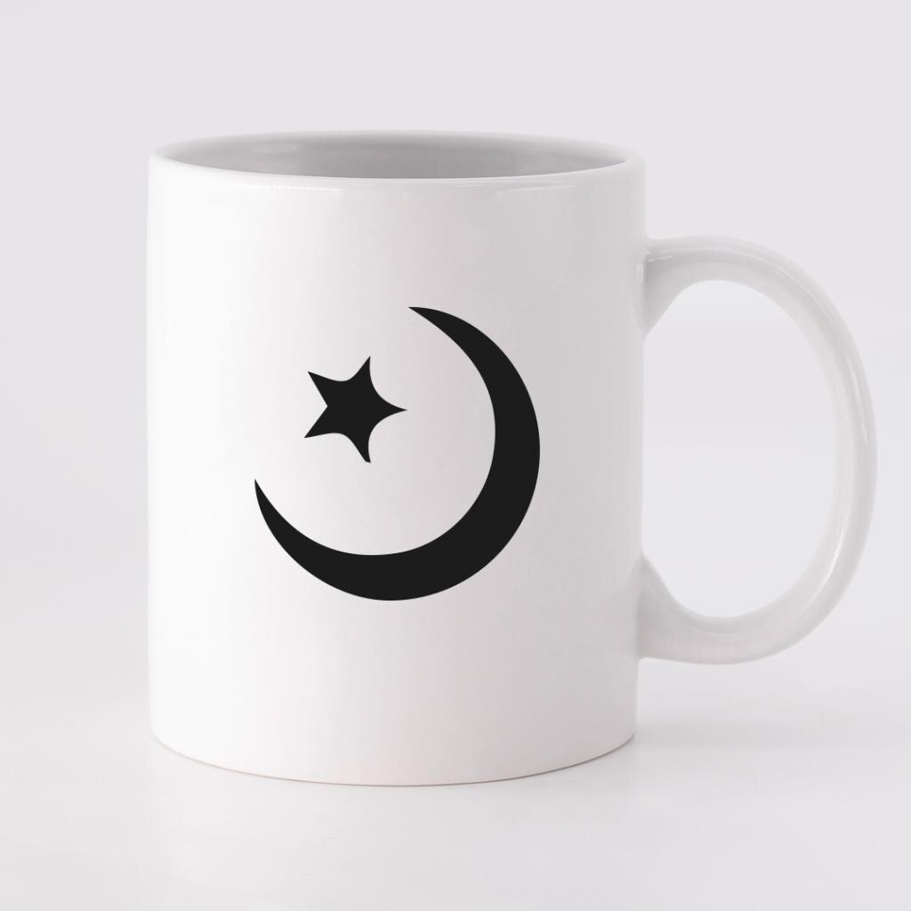 Etnische Minimale Islamitische Moon Star Straight Mok Cup