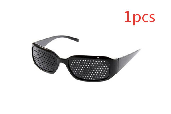 1Pcs Anti-Bijziendheid Pin Hole Pinhole Bril Sport Eye Oefening Gezichtsvermogen Verbeteren Natuurlijke Healing Vision Care Lenzenvloeistof: Default Title