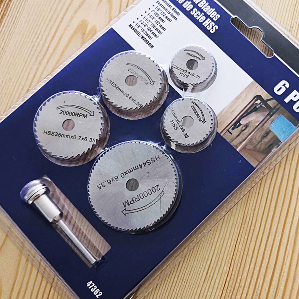 Mini Cirkelzaagblad Hss Snijden Disc Roterende Boren Tool Accessoires Voor Hout Kunststof En Aluminium