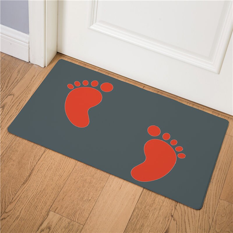 Empreinte facile à nettoyer tapis de sol PVC paillasson antidérapant entrée porte tapis résistant à l'huile cuisine tapis dessin animé imperméable doux tapis: 6