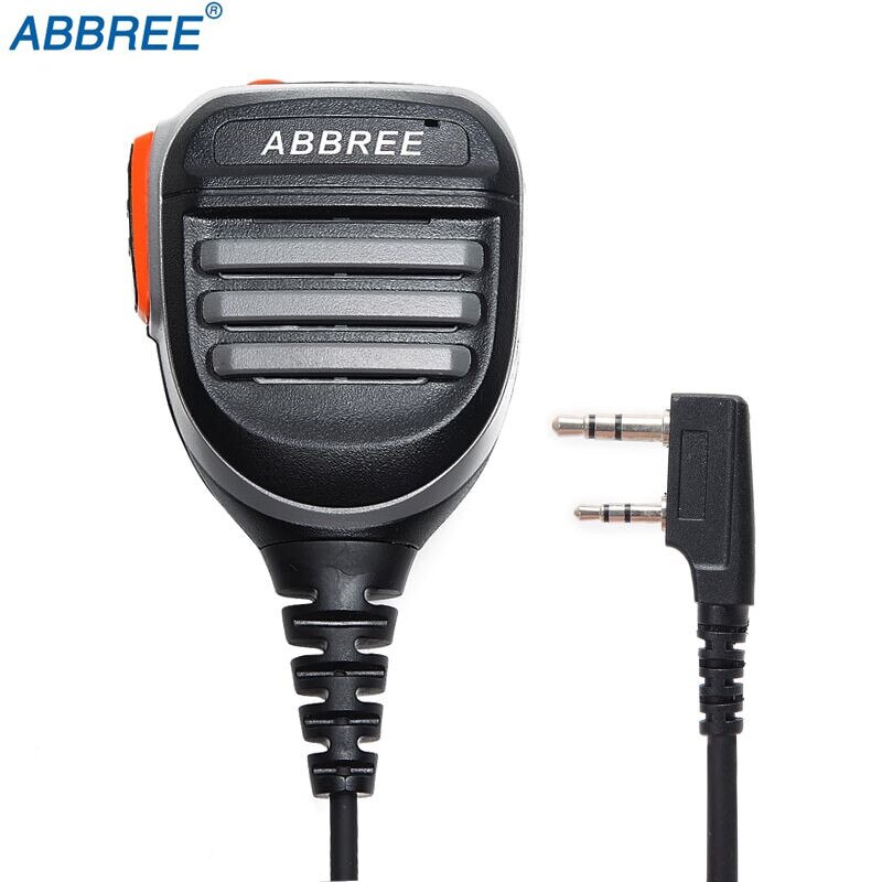 ABBREE Rainproof Speaker Mic Microphone for baofeng DMR Digital Walkie Talkie DM-1701 DM-860 portable Radio