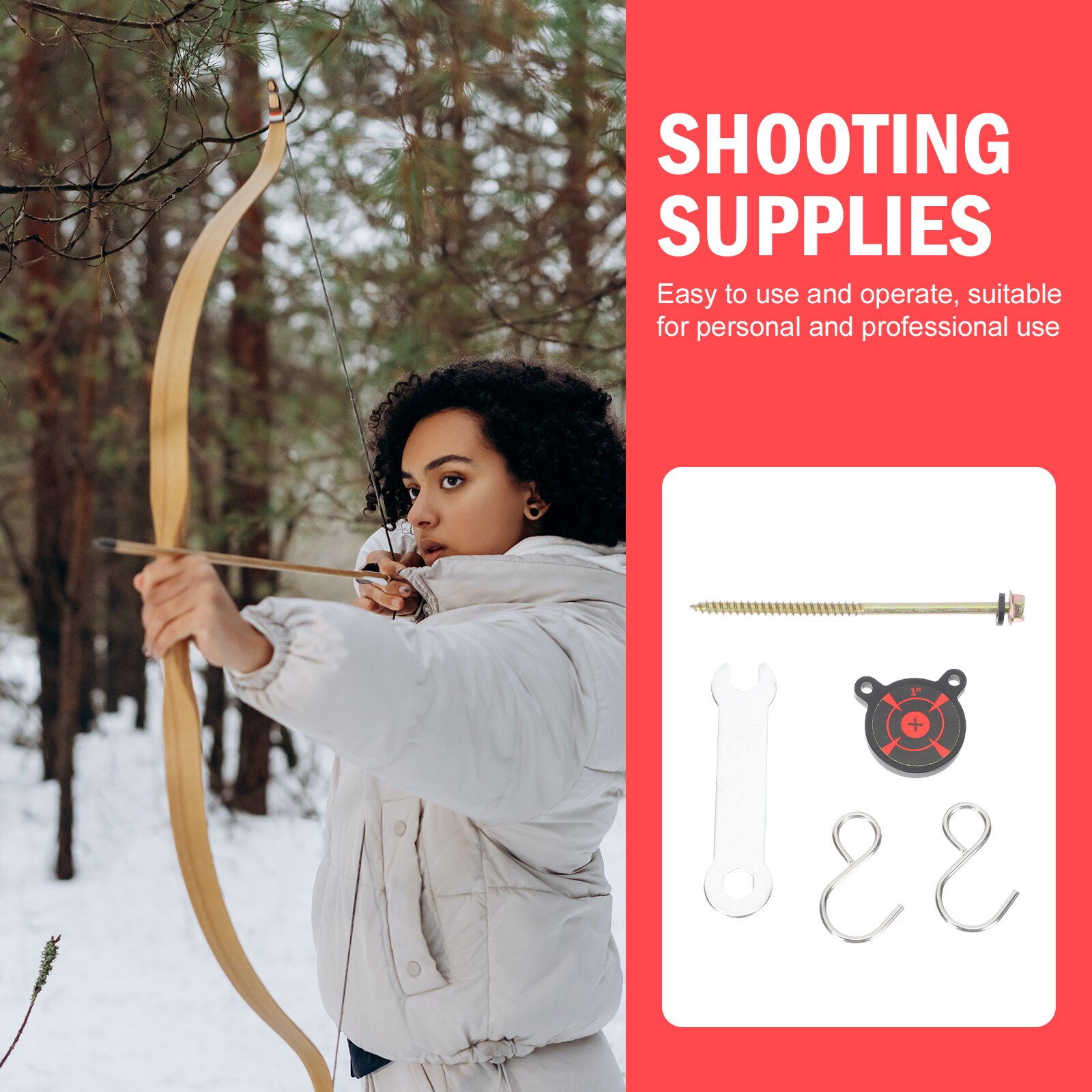 1pc Range Train Target Tree Mounted Target Portable Alloy Target for Home Outdoor