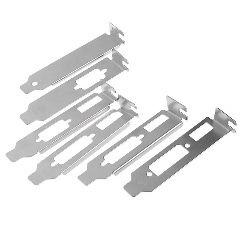 1pc Low Profile Bracket Adapter HDMI-compatible DVI VGA baffle Port For Half Height Full-Height Graphic Video Card