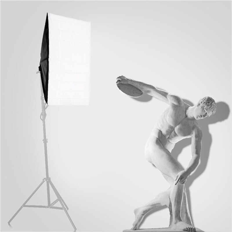 Photo Studio Video Lighting Kit 50*70cm Softbox Light Box+4 x E27 Socket Lamp Head Photographic Light Equipment