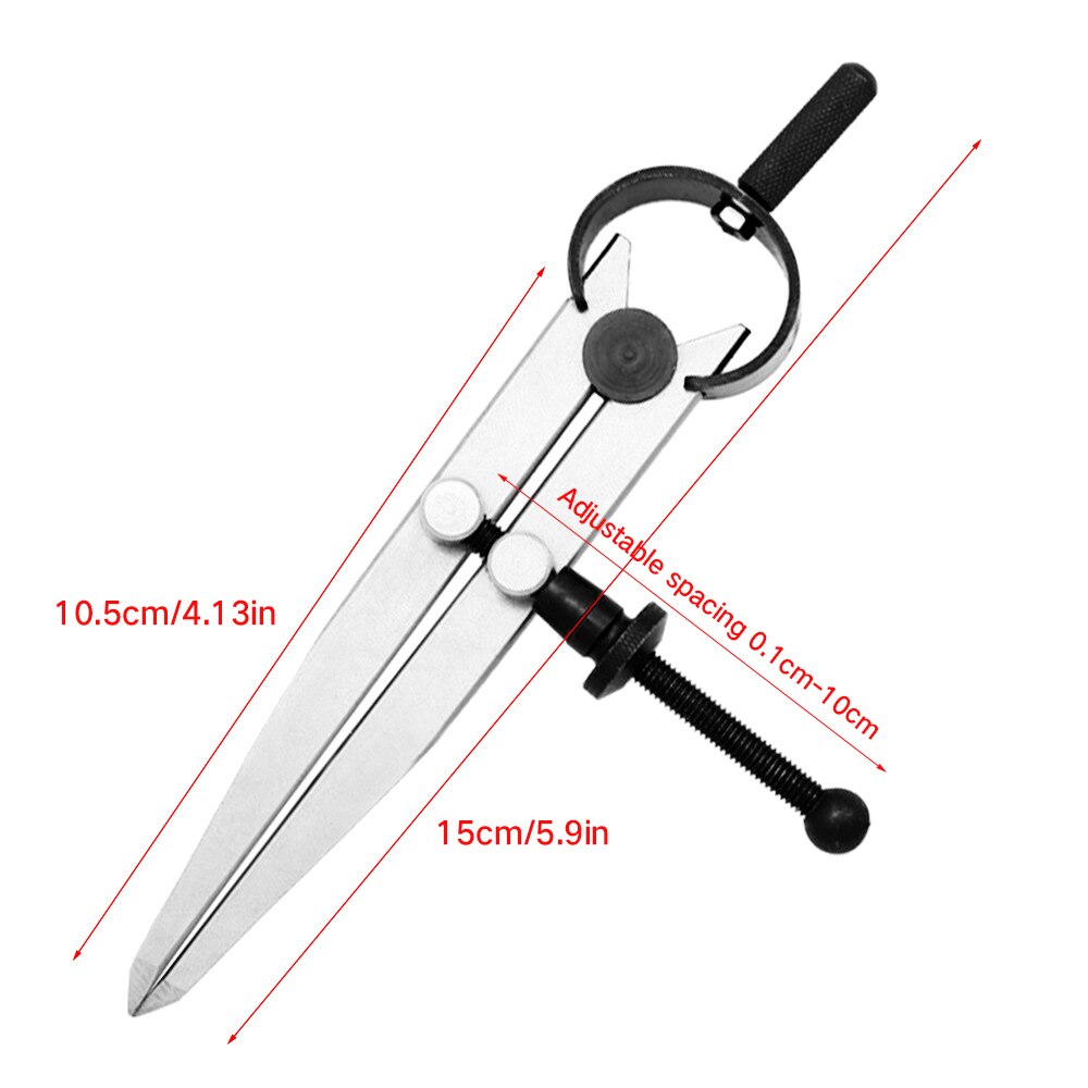 Leather Spacing Gauge Scriber Divider Wheel Compass Leather Stitch Hole Leather Divider Tool DIY Sewing Handmade Tools