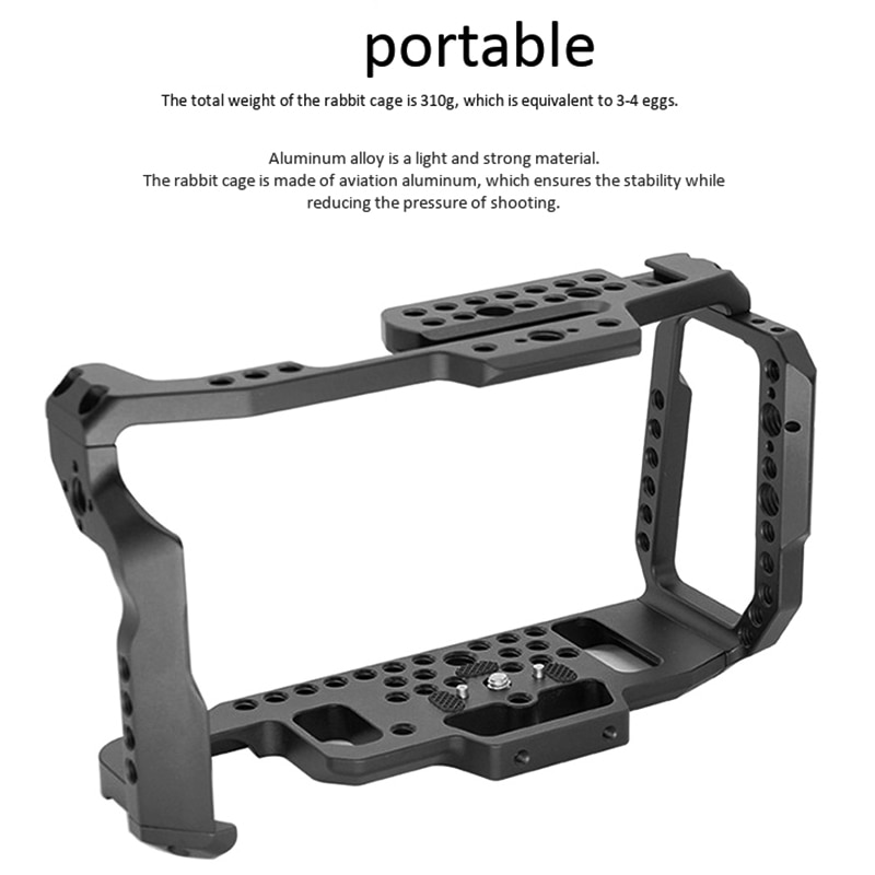 Cage de caméra pour BMPCC 4K 6K caméra de poche forme montage Cage DSLR caméra