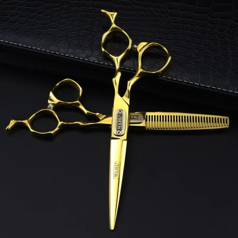 Japan 440c Steel 6 Inch Bull Head Hair Cutting Scissors Haircut Thinning Barber Cut Shears Hairdressing Scissors