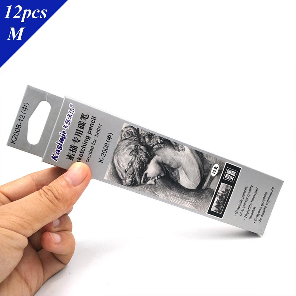 Best 14pcs/set 12B 10B 8B 7B 6B 5B 4B 3B 2B B HB 2H 4H 6H Graphite Sketching Pencils Pencil Set for Drawing: Medium-12