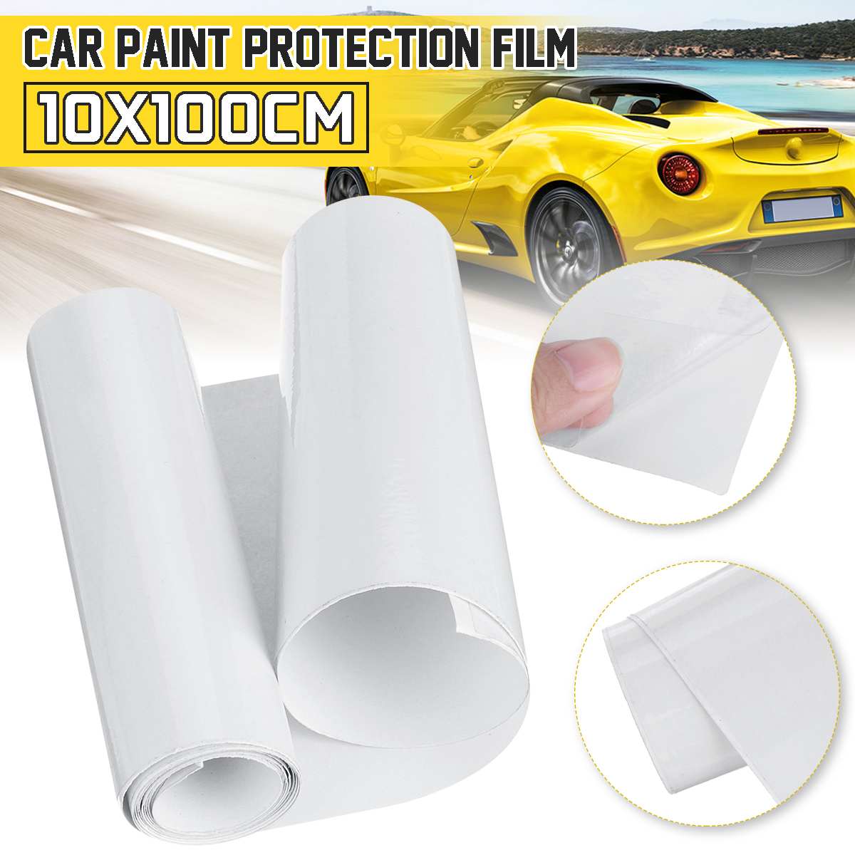 10*100 Cm Auto Bescherming Film Pvc Universele Transparante Motorcycle Body Sticker Bumper Hood Paint Protection Sticker Anti Scratch
