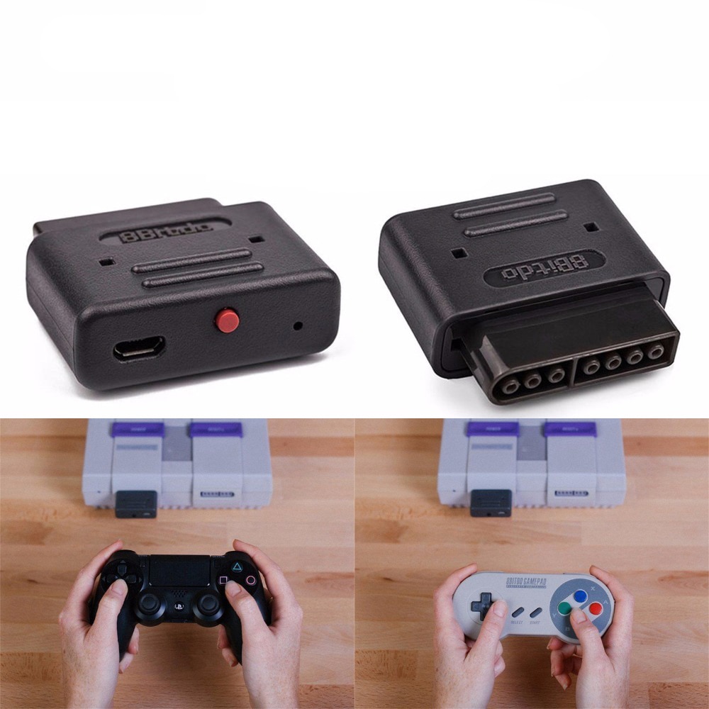 8Bitdo Retro Receiver With Micro USB Cable For All Systems With An SNES Style Controller Port Finger Spinner