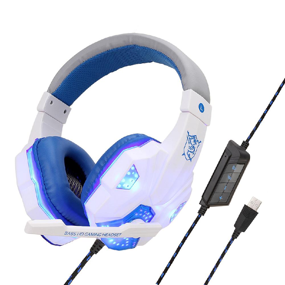 HobbyLane Gaming Headphones - USB 5.1 Stereo, Foldable Headset with Mic, Active Noise Cancelling for PC Gamers