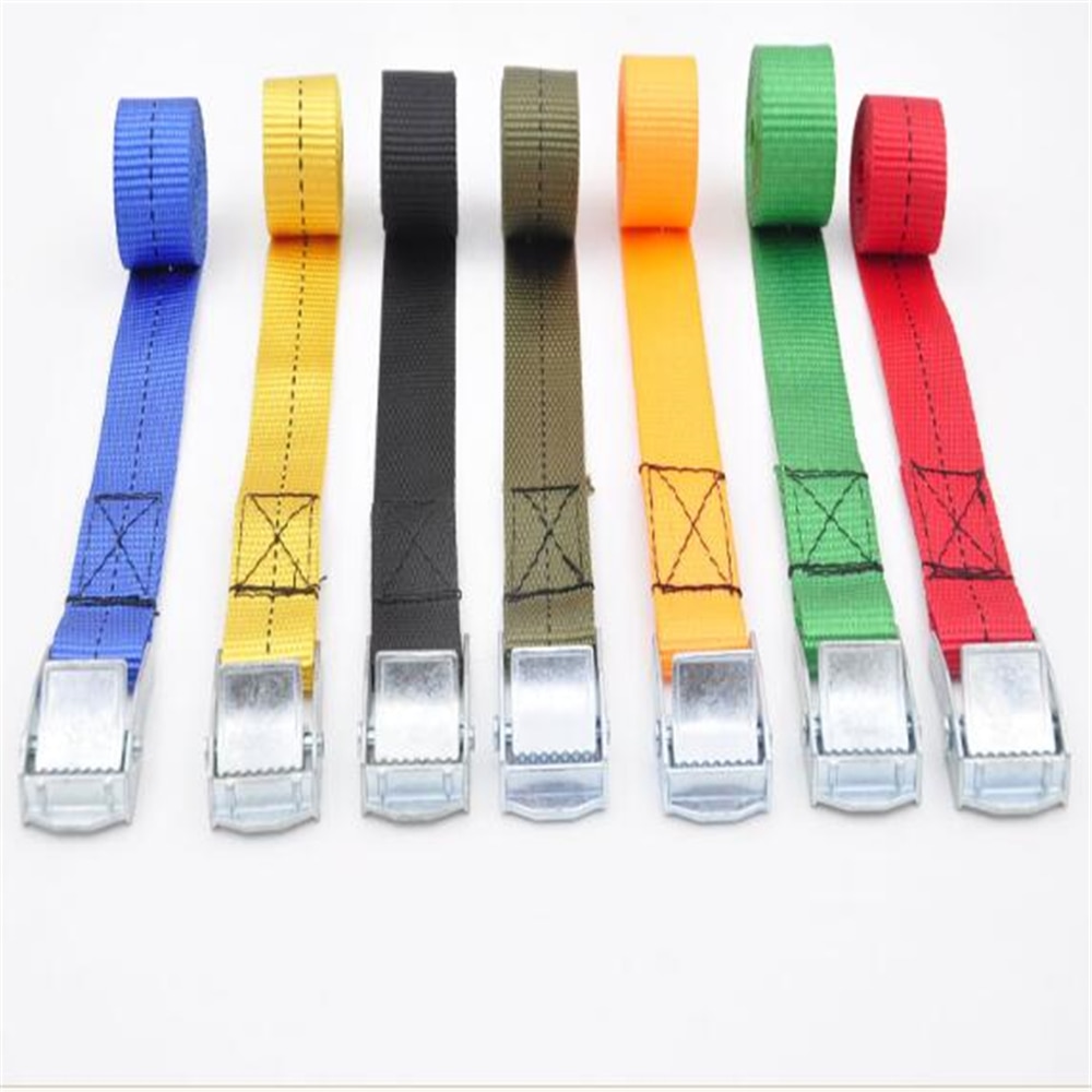 Presse boucle de sangle avec bagages sangle fixe avec marchandises serrant la ceinture corde d&#39;emballage ceinture de serrage 25MM 10 mètres