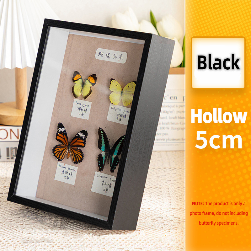 3D-Fotorahmen, hohl, 3 cm, 5 cm, getrocknete Blumen, Probenhalter, handgefertigt, DIY-Handarbeit, Anzeige, Bilderrahmen, Heimdekoration: 40 Zoll / Blau