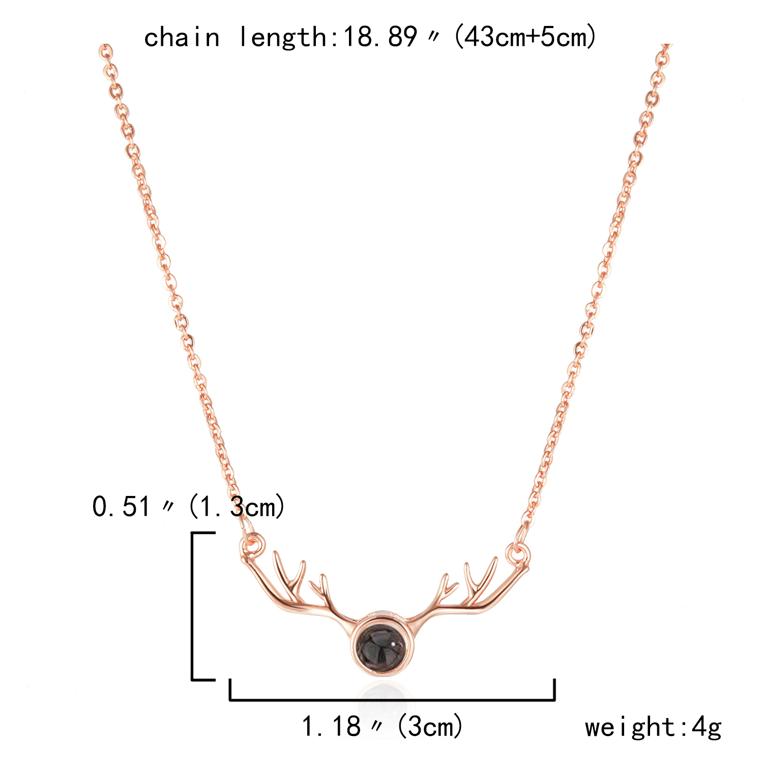 Collana magnetica per coppia da 2 pezzi per donna uomo Ti amo 100 lingue Collana con proiezione Collana con ciondolo a forma di cuore Gioielli: Pistola nera placcata