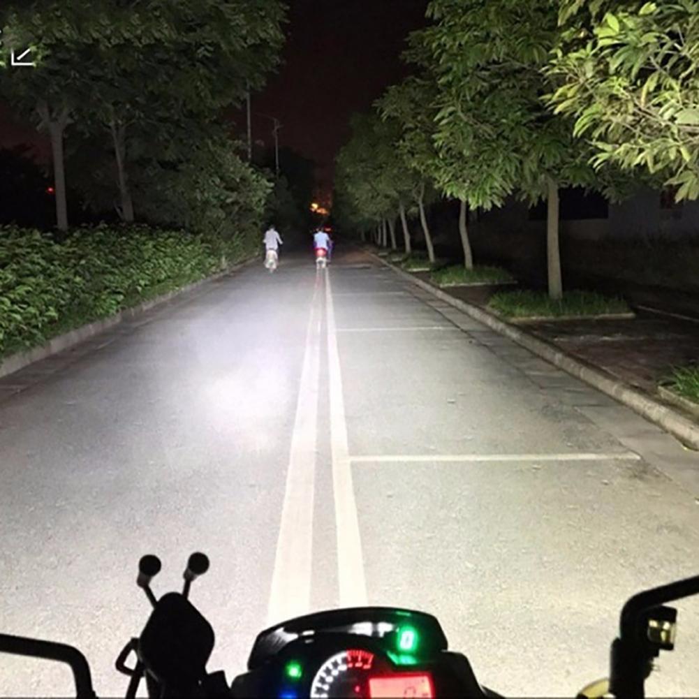 2Pcs 6LED Motorcycle Headlight DRL Spotlights Super Bright LED Lamp Fog Light 6.3cm x 5.2cm x 4.2cm　Motorcycle Accessories