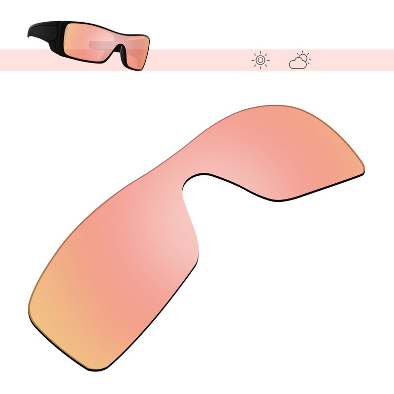 Glintbay – lentilles de lunettes de soleil polarisées de remplacement, pour Oakley Batwolf, plusieurs Options: Rose Gold Mirror