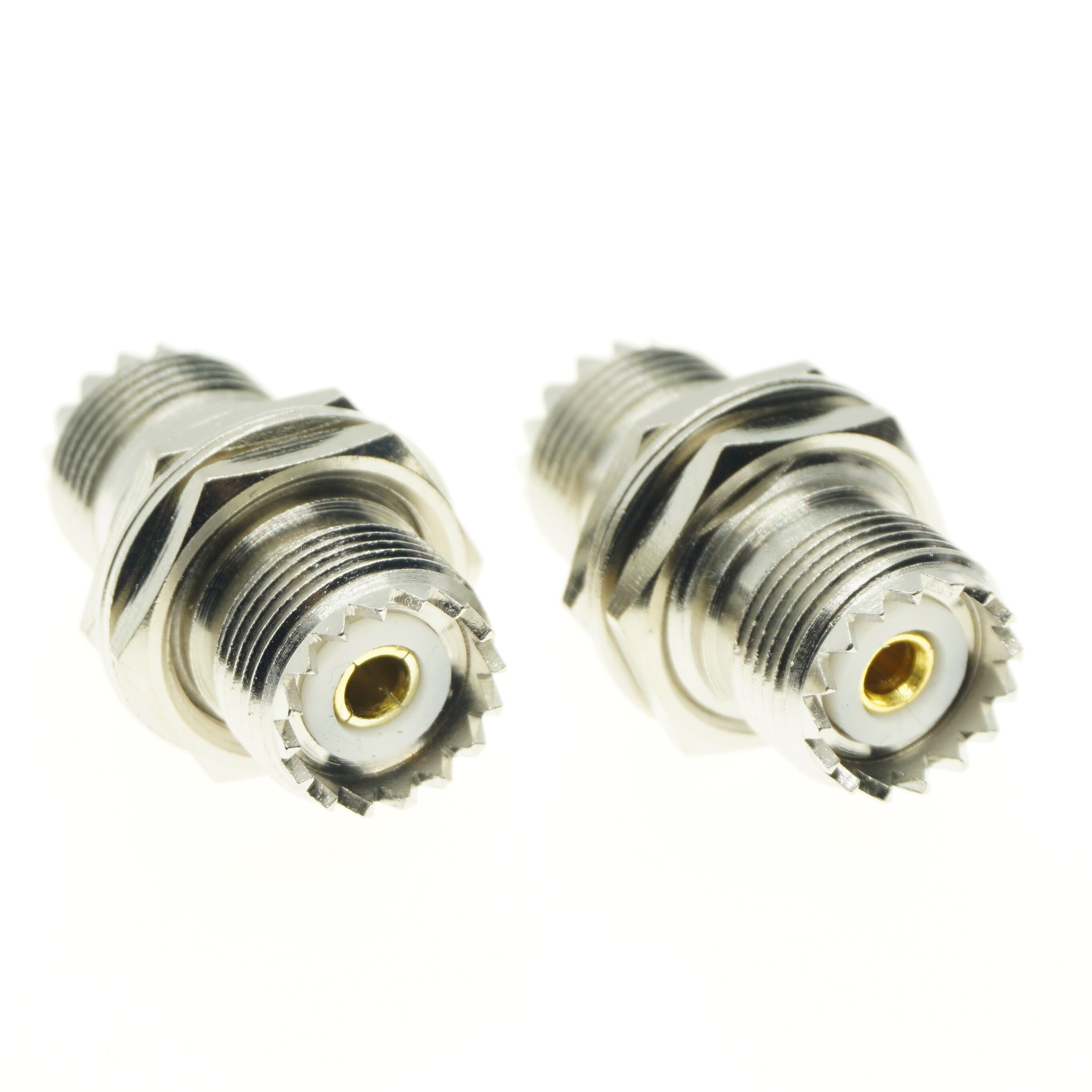 Uhf kvinnelig til uhf kvinnelig dobbel o-ring skottpanel monteringsmutterplugg uhf  pl259 so239 2 dobbelt hunnkontakt koaksial rf adaptere