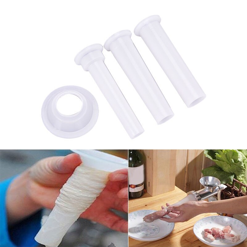 3pcs Meat Grinder Sausage Stuffer Filling Tubes DIY Sausage Maker Kitchen Tools