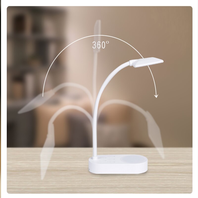 Innovative Dual Lamp USB Charging 5 Stops Cold/Warm Light Table Lamp Desk Table Light Led Desk Lamps Flexo Flexible Lamp