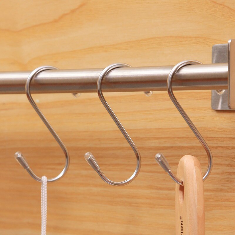 20 Stks/set Rvs S Vormige Haken Keuken S Type Haken Hangers Voor Pannen Potten Gebruiksvoorwerpen Kleding Tassen Planten