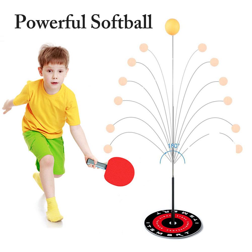 Portable Table Tennis Trainer With Elastic Soft Shaft Indoor Pingpong Training Machine For Child Adult Ping Pong Practice Tool