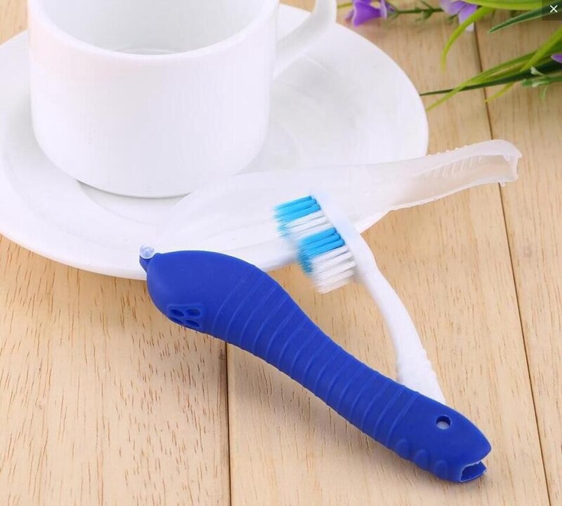 1 pièce pliable voyage camping brosse à dents jetable outil de nettoyage sescova de dente brosse dent