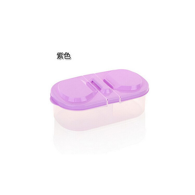 Boîte de rangement pour aliments céréales, cuisine, petits récipients en plastique avec couvercles, conteneur pour céréales, réfrigérateur organisateur de stockage AT31: purple