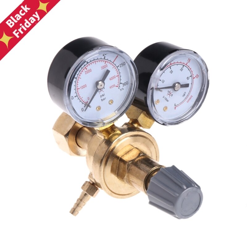 0-30Mpa Argon CO2 Mig Tig Flow Meter Gas Regulator Flowmeter Welding Weld Gauge Argon Regulator Pressure Reducer U4LB