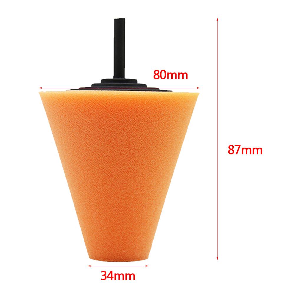 T80/t60/t40 roda de carro urnishing espuma esponja almofada de polimento pneus cubos de roda máquina de disco de polimento cone-forma cubos de roda disco