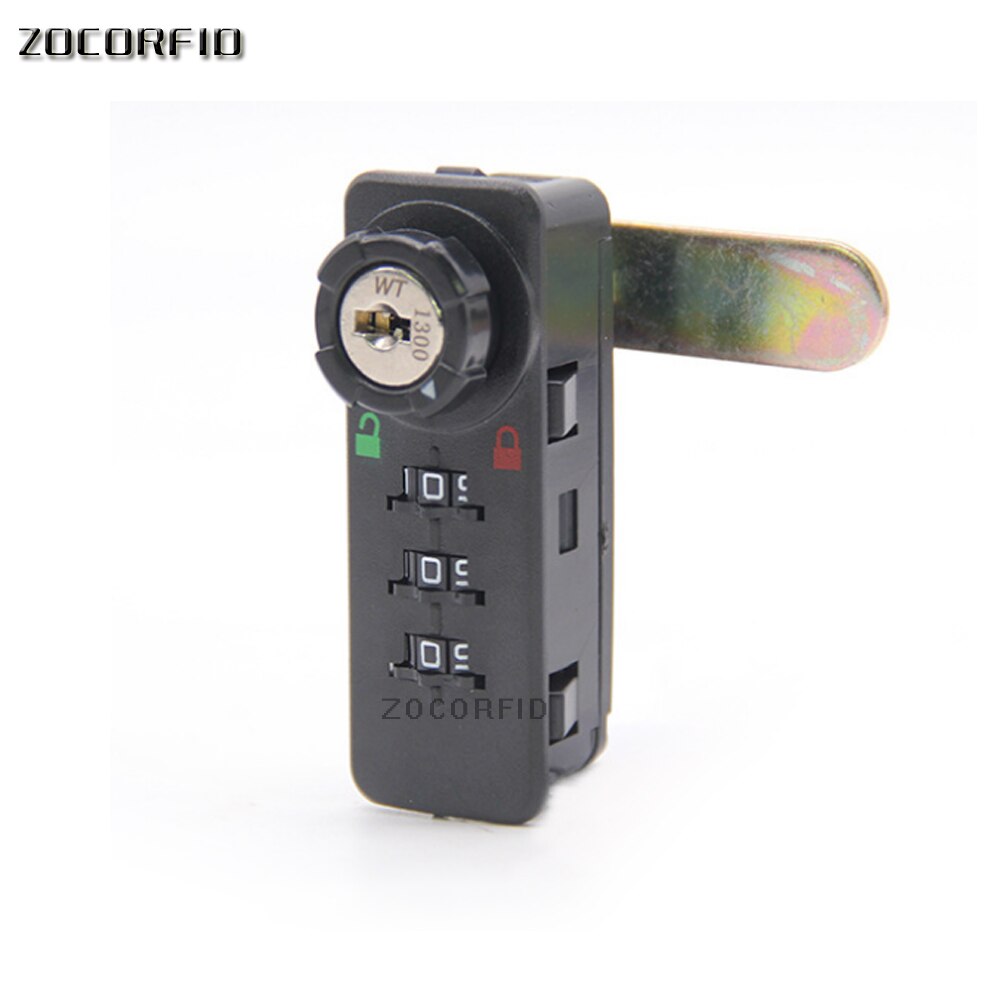 Newset Mechanical 3 bits number password cabinet lock, many control combination lock drawer /door locker: without key