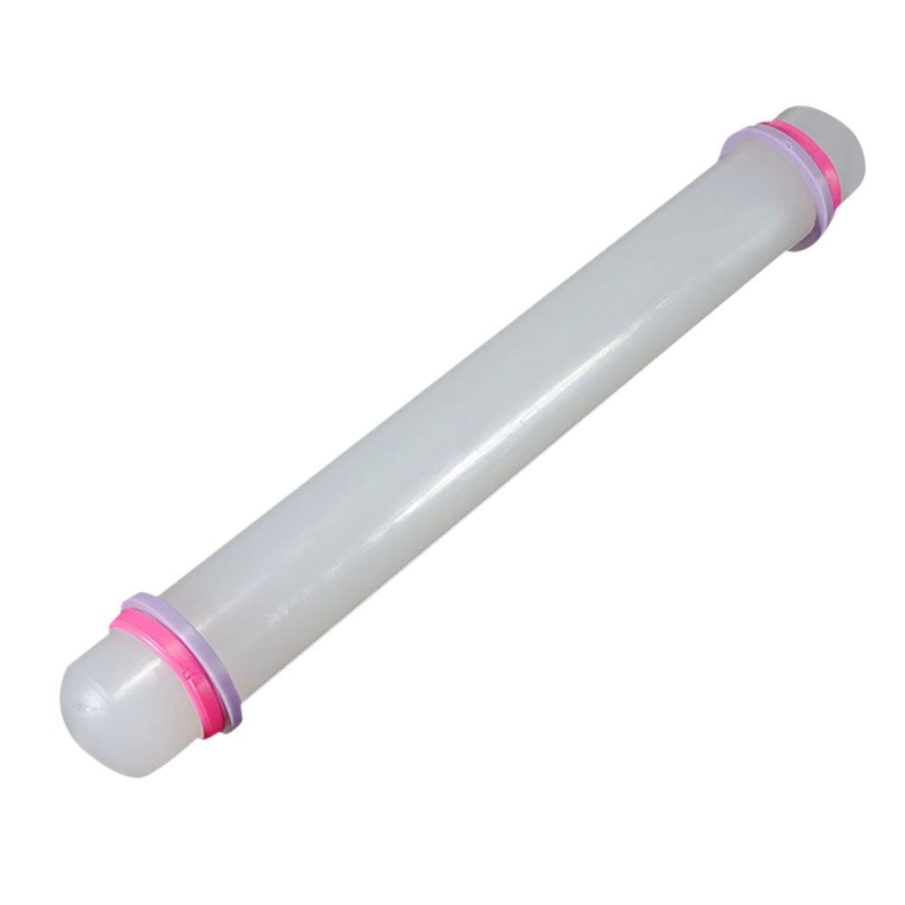 Non-stick Fondant Roller Silicone Rolling Pin Cake Pastry Cooking Baking Fondant Cake Dough Roller Pastry Boards Tool#35