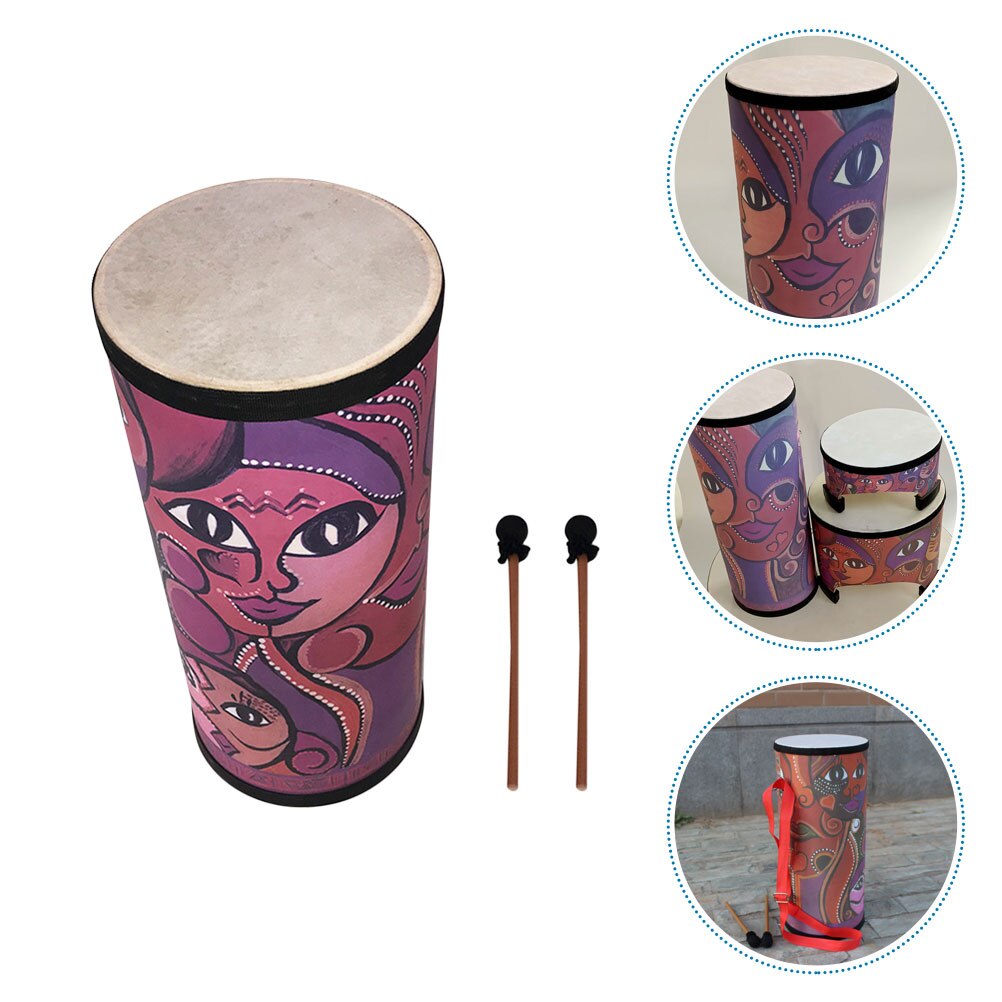 1 Set Indian Drum Percussion Drum with Wooden Stick Instrument