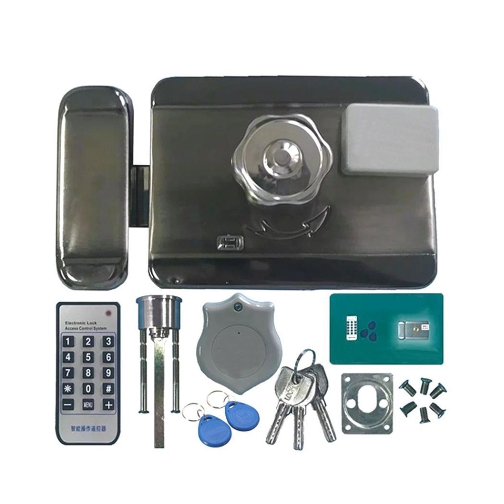 Electronic Door Access Control System Integrated RFID With ID 38mA Reader Electric Single Double head Gate 12V Power supply Lock