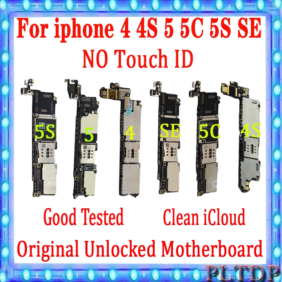 Gratis Icloud Voor Iphone 4 4S 5 5C 5S Se Moederbord 8 Gb/16 Gb/32 gb 100% Originele Unlockedfor Iphone 4 4s Logic Board Met Ios Plaat