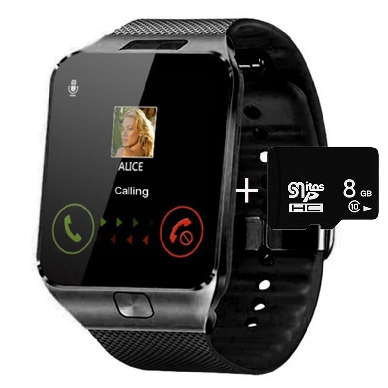 Bluetooth  dz09 smart ure til mænd relogio android smartwatch telefon fitness tracker reloj smart ure subwoofer armbåndsur: Pakke b