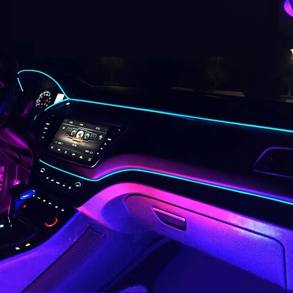 Super Bright 3mm Plastic Side Glow optical Fiber with Flat Side Wing For Car lighting