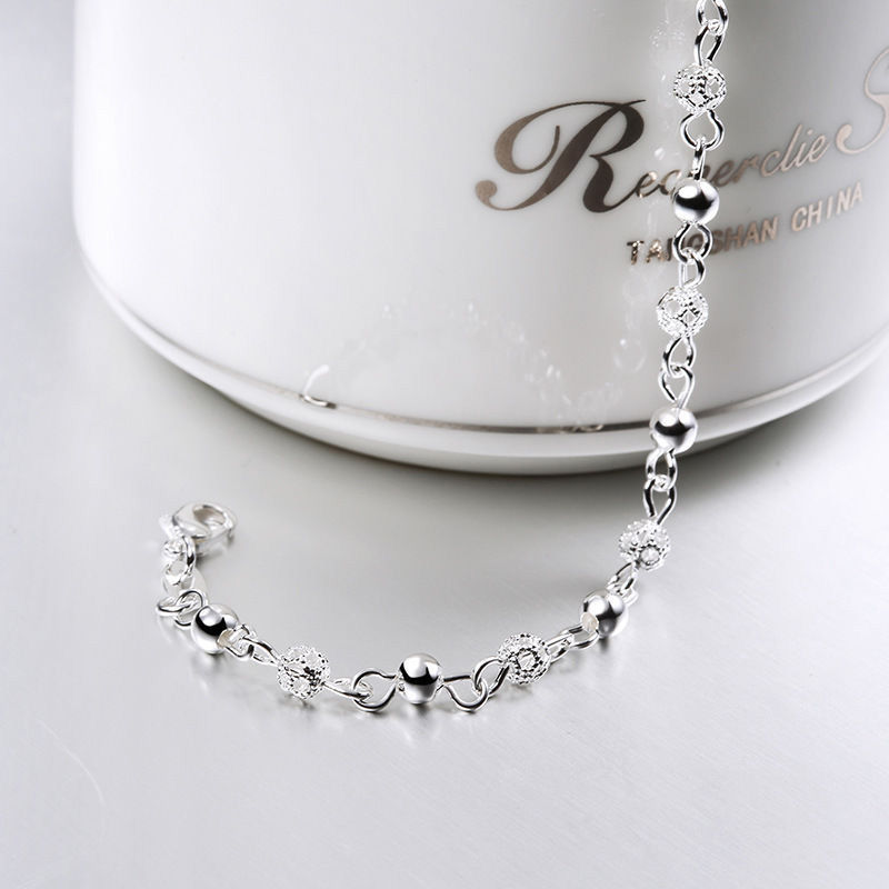 1 pc Zink Legierung Kristall perlen Armband Frauen Neueste Liebe Vintage Silber Überzogene Armband Armreifen Edlen Schmuck