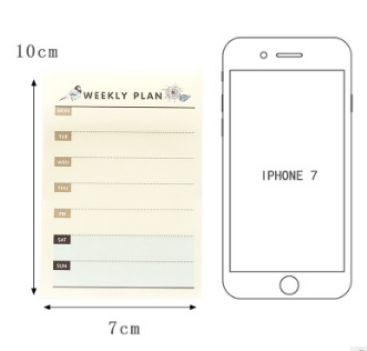 60Sheets Desktop Plan Book Notepad Sticky Note Tearable Notes Book Schedule Note Paper