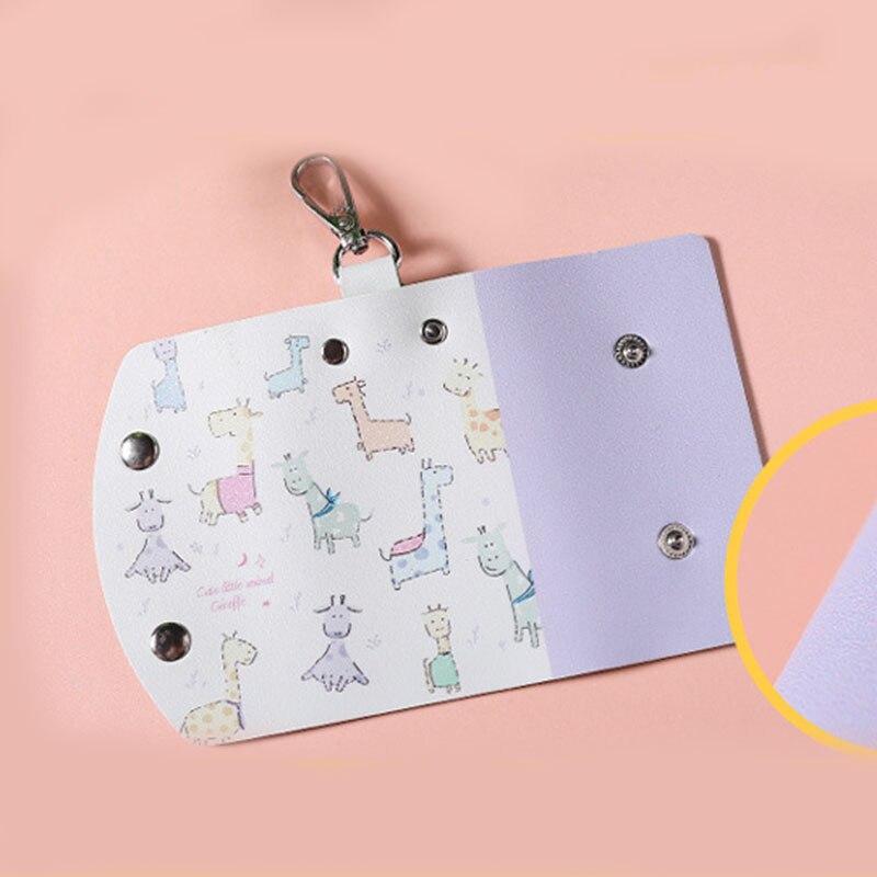 Nouvelle mignon animaux clé sac pour femmes PU cuir porte-clés portefeuilles femmes de ménage voiture porte-clés étui cuir porte-clés pochette