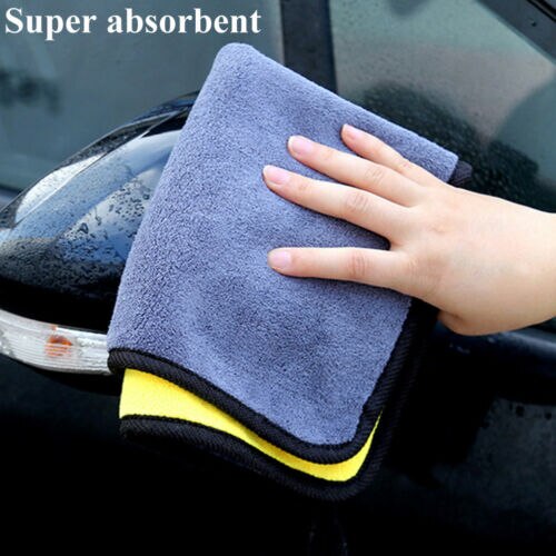 Superabsorberende bilvask mikrofiberhåndklæde bilrengøring tørringsklud hemming