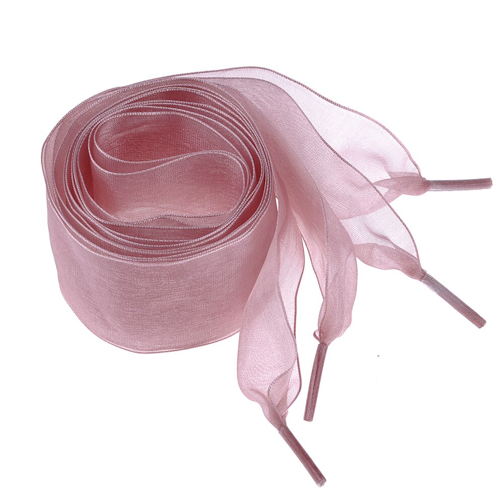 1 paar Polyester Lint Kant Schoenveters geschikt voor casual schoenen sport schoenen 110 cm Lengte mode persoonlijkheid 9 Kleuren: Champagne