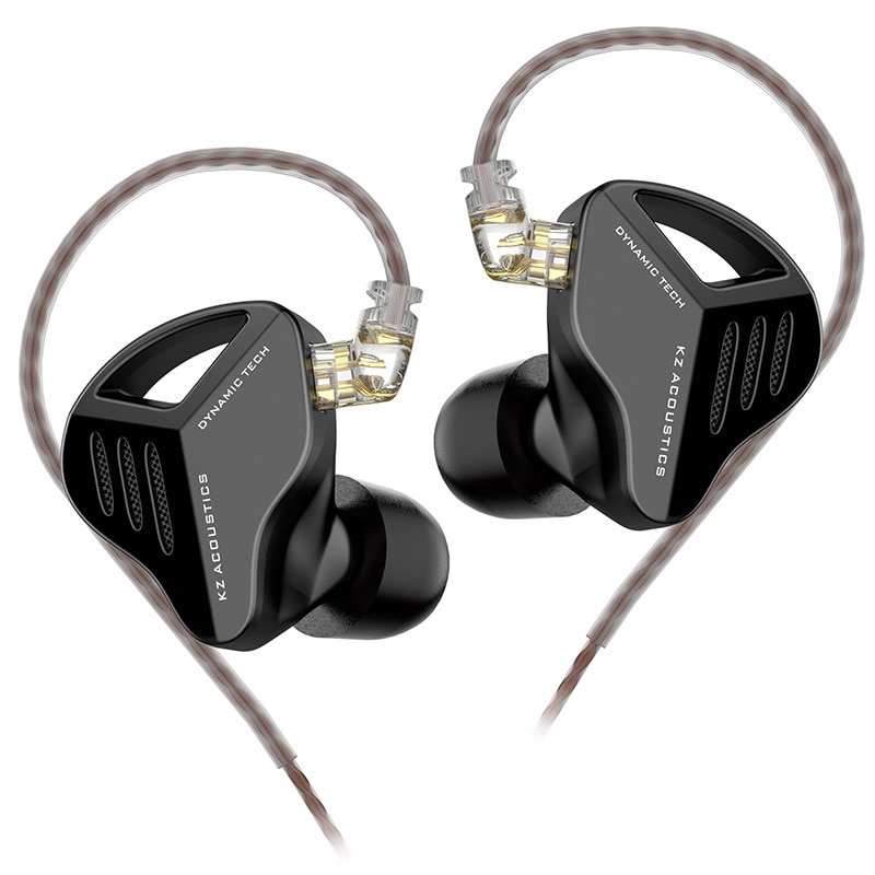 KZ ZVX auriculares dinámicos de graves HIFI, auriculares con Monitor de oído, auriculares deportivos con cancelación de ruido: Blanco