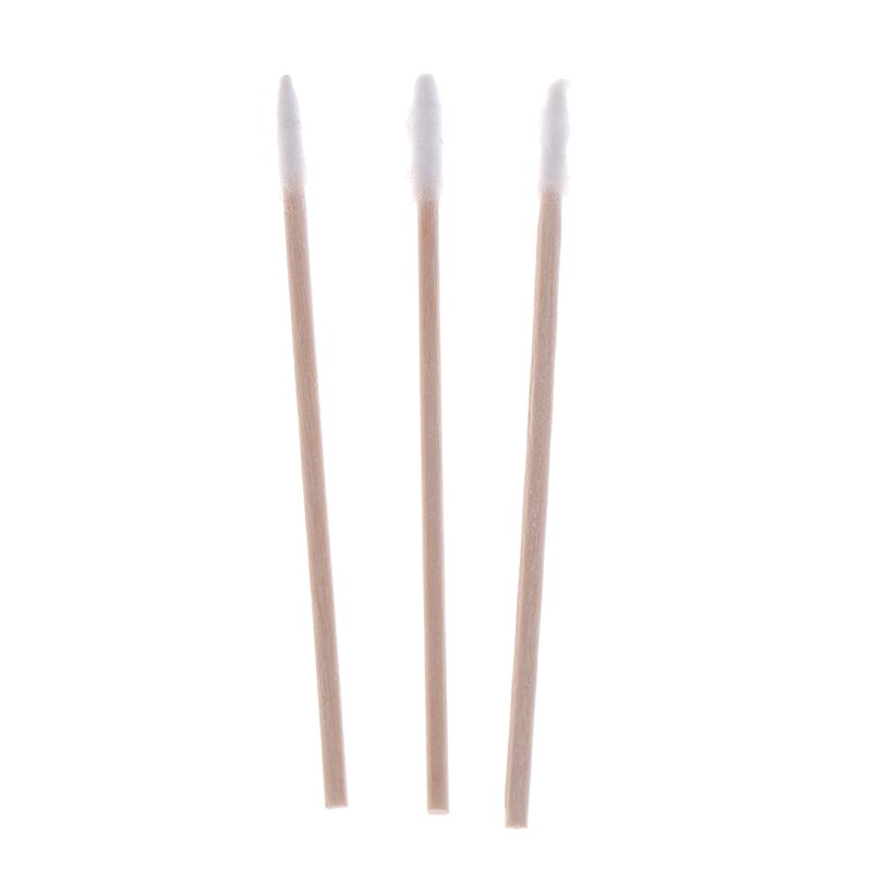 300pcs Cotton Buds Swabs Handle Wooden Handle Tattoo Makeup Microblade Cotton Swab Sticks Makeup Cotton Swabs