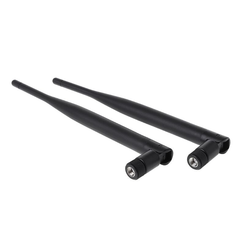 2x 6Dbi 2,4 GHz 5GHz Dual Band M.2 IPEX MHF4 U.fl Verlängerung Kabel zu WiFi RP-SMA Zopf Antenne Set für Wireless Router Antenne