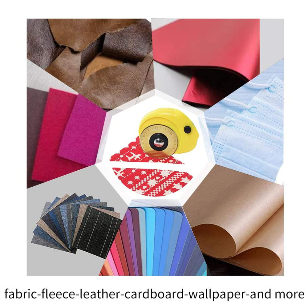 Titanium SKS-7 Rotary Cutter Blades 45mm Replacement Blades with Storage Case for Quilting Scrapbooking DIY Sewing Art Crafts